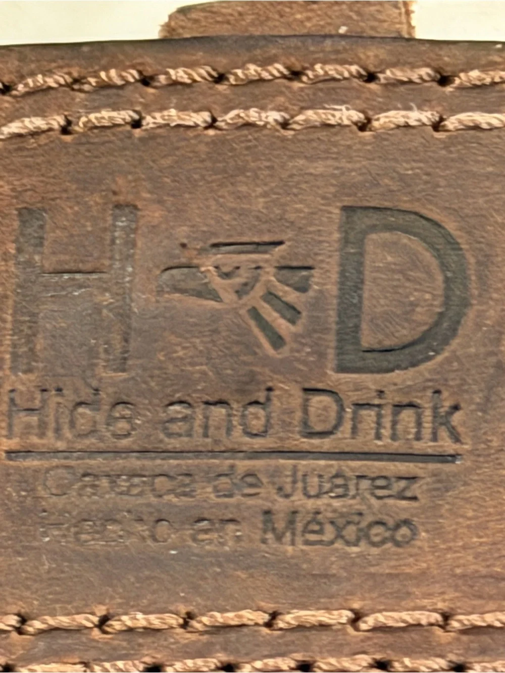Hide & Drink Rugged Full Grain Leather Belt size 40